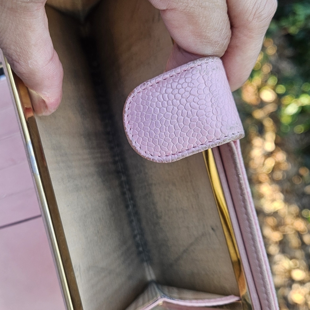 Chanel Pink Caviar Leather Kisslock Wallet - Picture 15 of 15